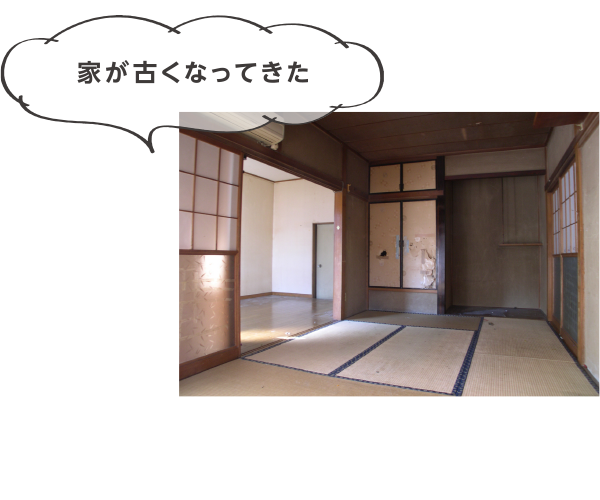 家が古くなってきた